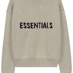Essentials Cream Knit Pullover